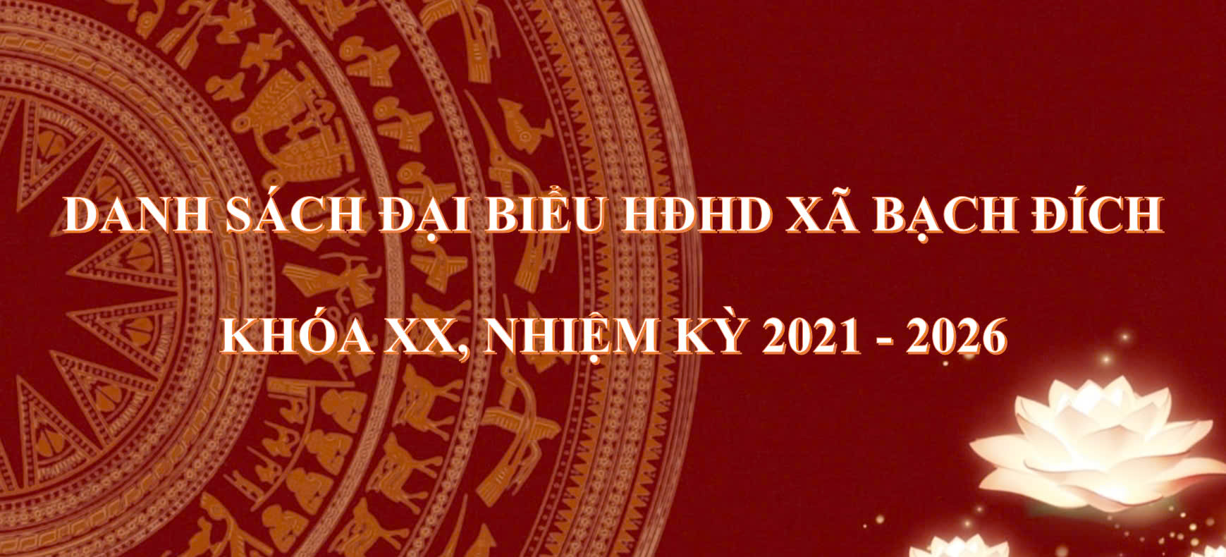DANH SÁCH ĐẠI BIỂU HĐND XÃ KHÓA XX, NHIỆM KỲ 2021 - 2026