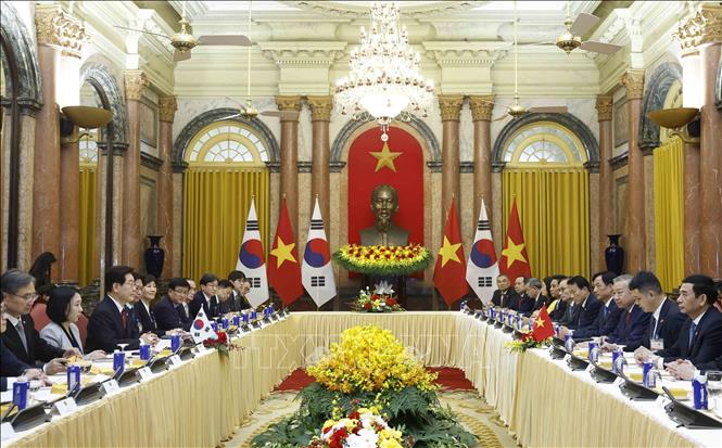 Tổng Bí thư, Chủ tịch nước Tô Lâm hội đàm với Tổng thống Hàn Quốc Lee Jae Myung 