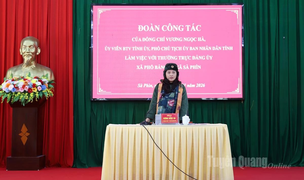 PHÓ CHỦ TỊCH UBND TỈNH VƯƠNG NGỌC HÀ LÀM VIỆC TẠI XÃ PHỐ BẢNG VÀ SÀ PHÌN