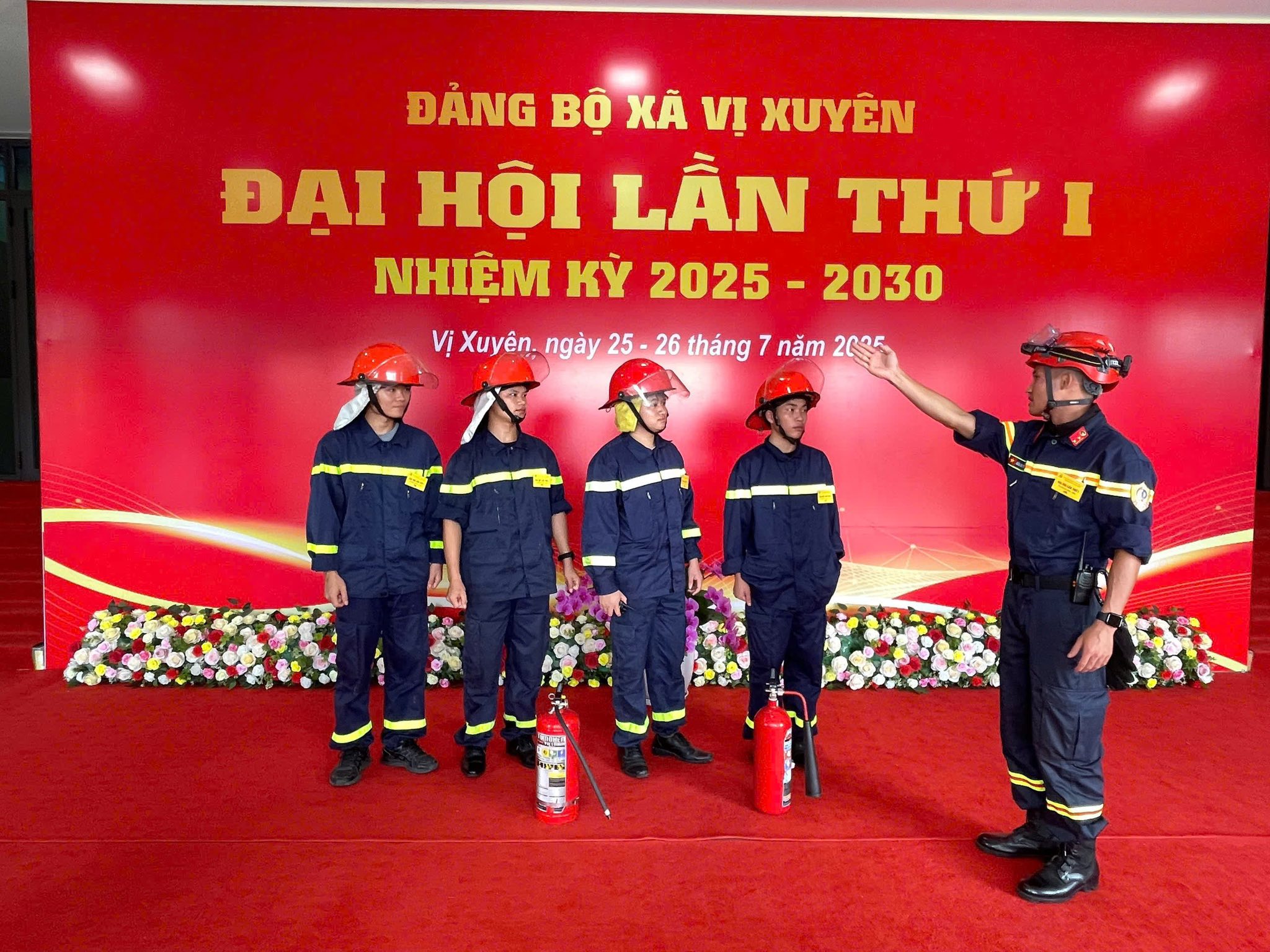 Bảo đảm công tác thường trực sẵn sàng chiến đấu bảo vệ Đại hội Đại biểu Đảng bộ xã Vị Xuyên tỉnh Tuyên Quang lần thứ I nhiệm kỳ 2025 - 2030