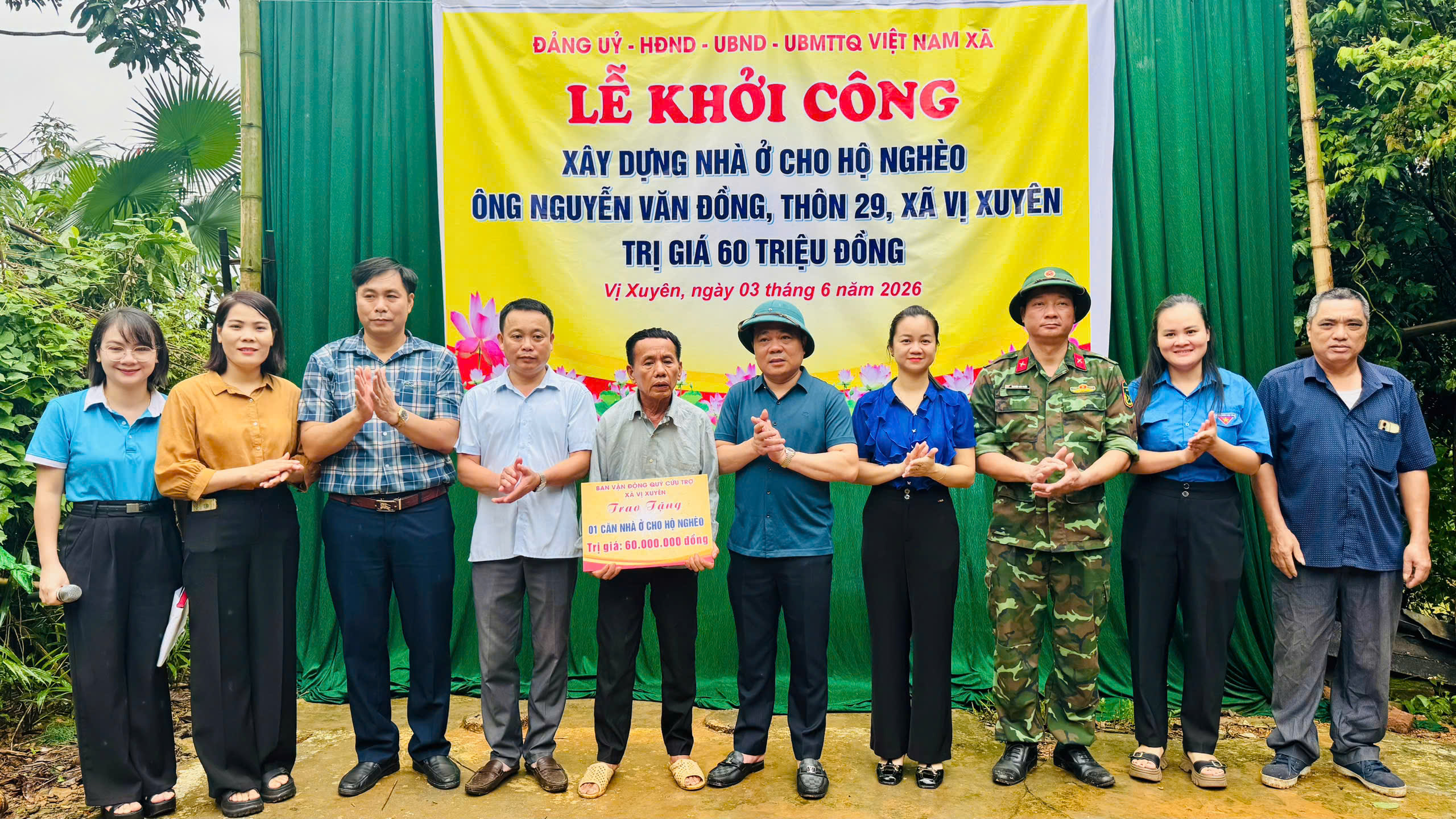 Lễ khởi công xây dựng nhà ở cho hộ nghèo