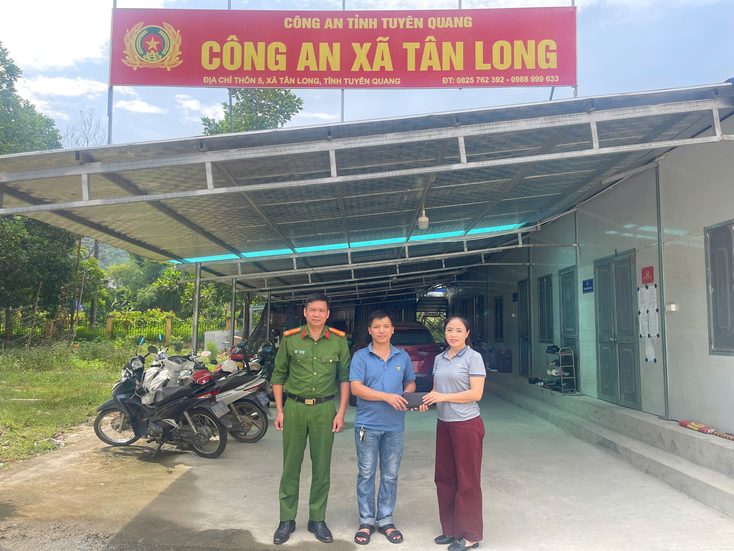 CÔNG AN XÃ TÂN LONG BIỂU DƯƠNG GƯƠNG "NGƯỜI TỐT, VIỆC TỐT"