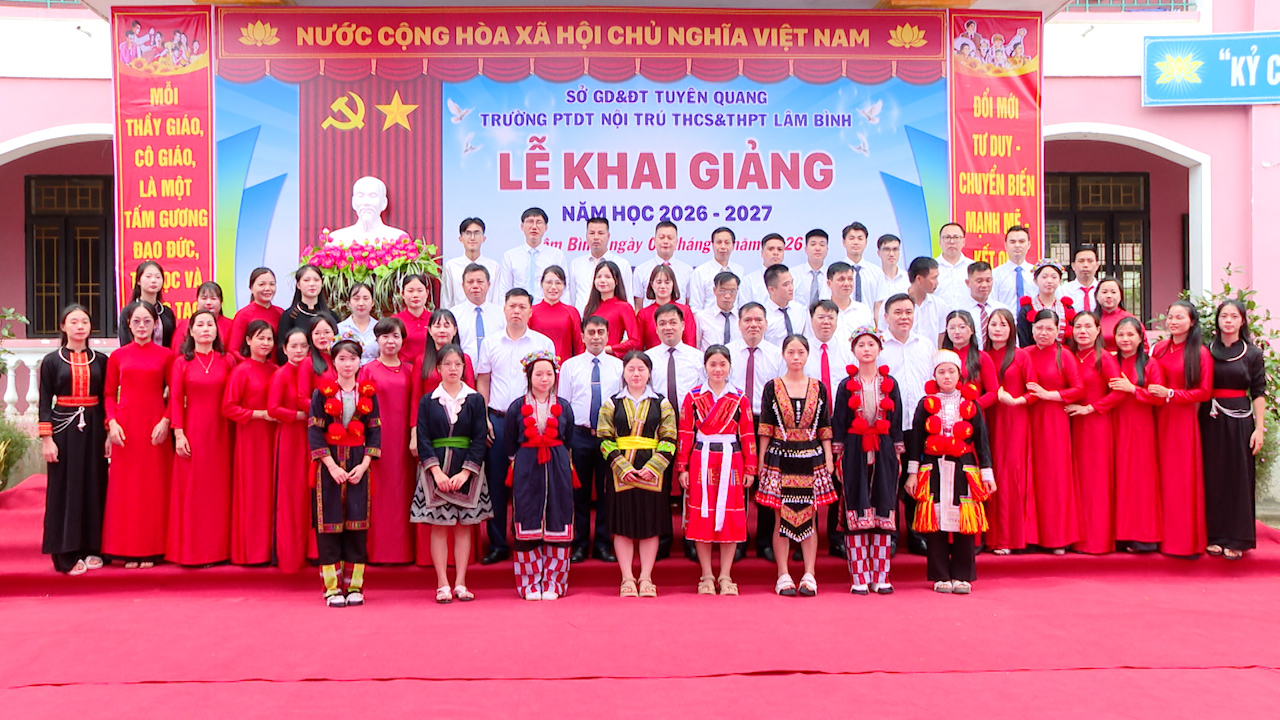 Trường PTDT Nội trú Lâm Bình khai giảng năm học 2026-2027