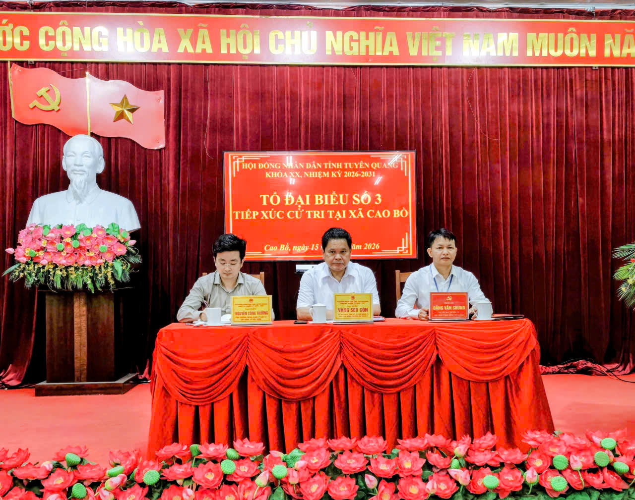 Đại biểu HĐND tỉnh tiếp xúc cử tri tại xã Cao Bồ