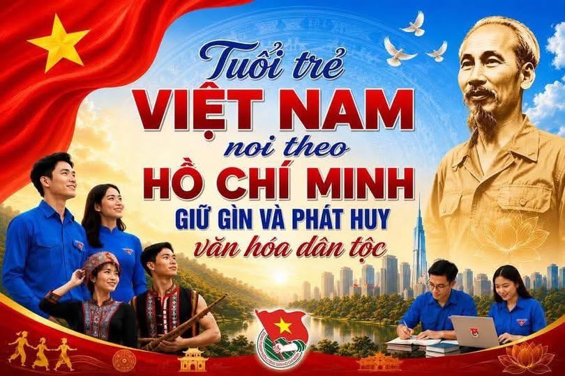 Hồ Chí Minh - Lãnh tụ thiên tài của Đảng, Nhà nước và nhân dân ta, Anh hùng giải phóng dân tộc, Danh nhân văn hóa kiệt xuất của Việt Nam và thế giới.