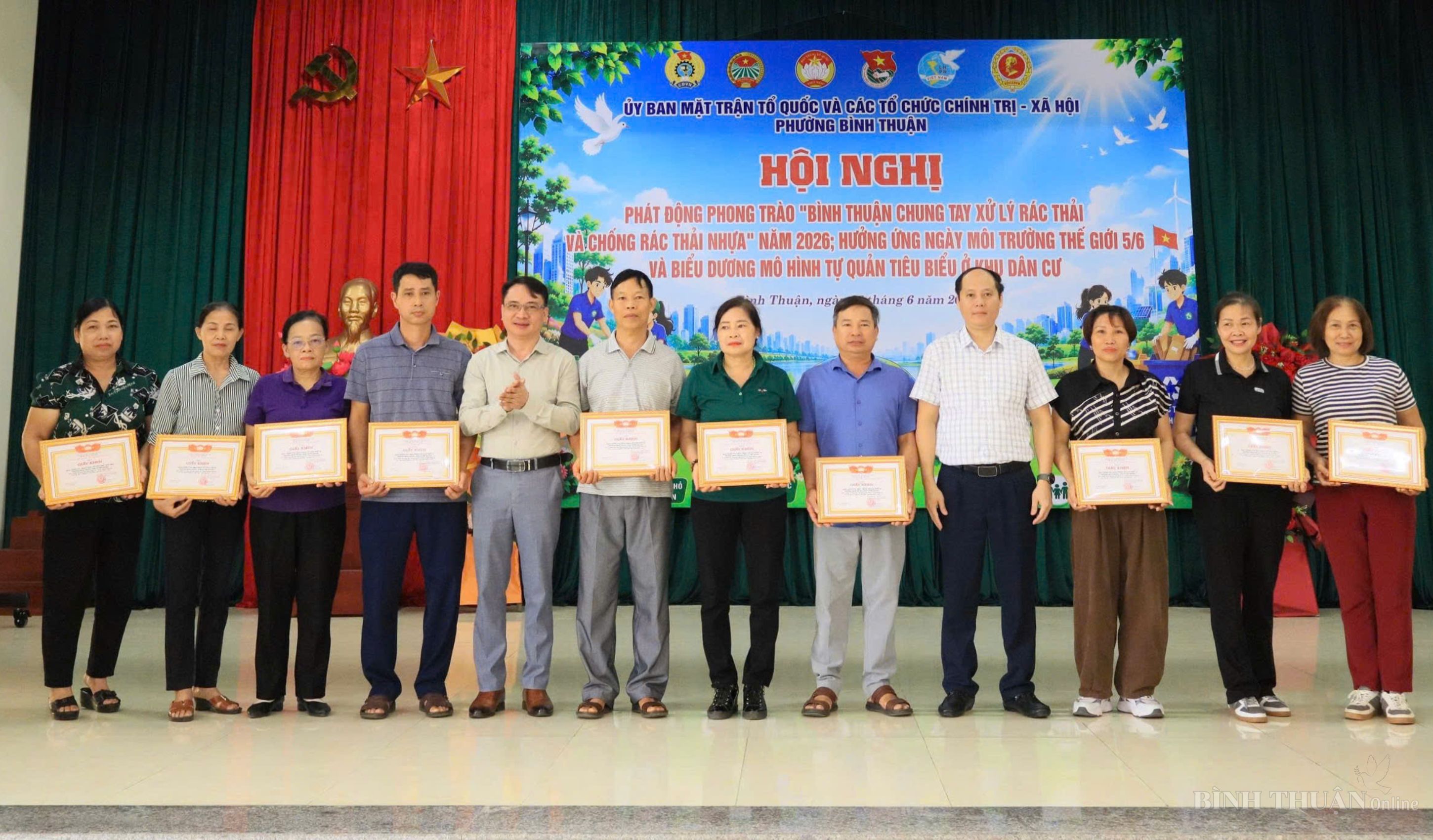 PHƯỜNG BÌNH THUẬN PHÁT ĐỘNG PHONG TRÀO CHUNG TAY XỬ LÝ RÁC THẢI, CHỐNG RÁC THẢI NHỰA NĂM 2026