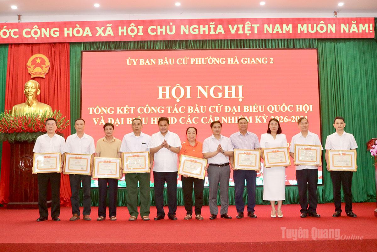 Phường Hà Giang 2 tổng kết công tác bầu cử