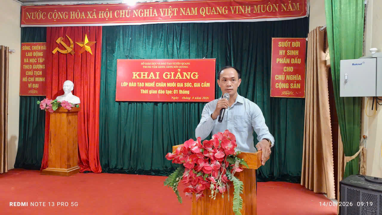 Đông Thọ khai giảng 3 lớp đào tạo nghề dưới 3 tháng cho 105 học viên