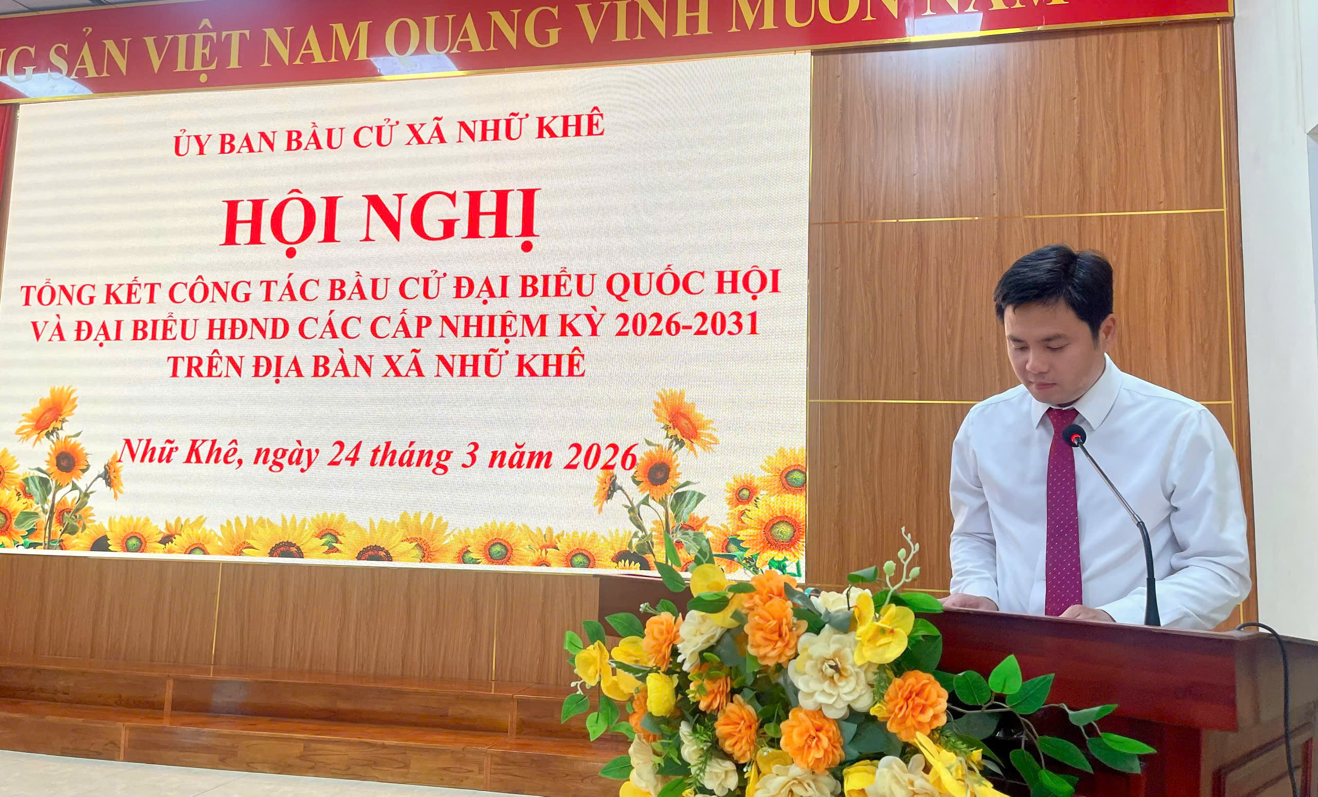 Nhữ Khê tổ chức Hội nghị tổng kết công tác bầu cử đại biểu Quốc hội và đại biểu HĐND xã nhiệm kỳ 2026 - 2031