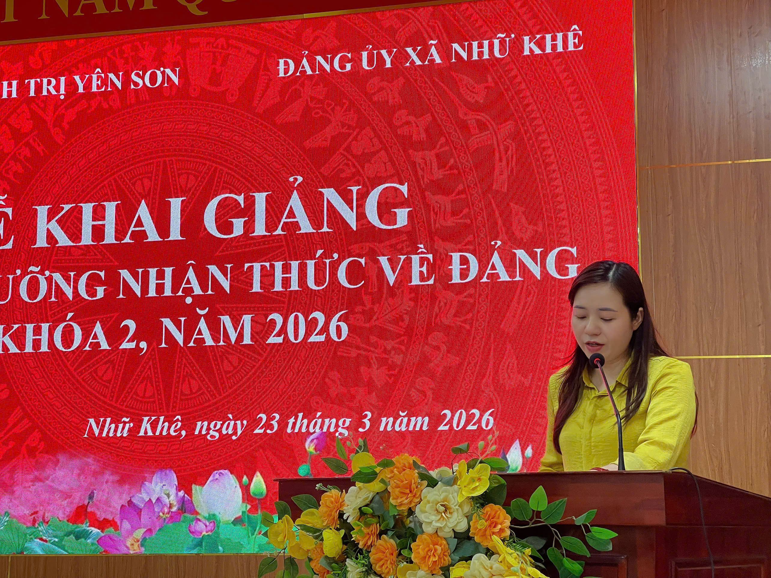 Khai giảng lớp bồi dưỡng nhận thức về Đảng khoá II năm 2026