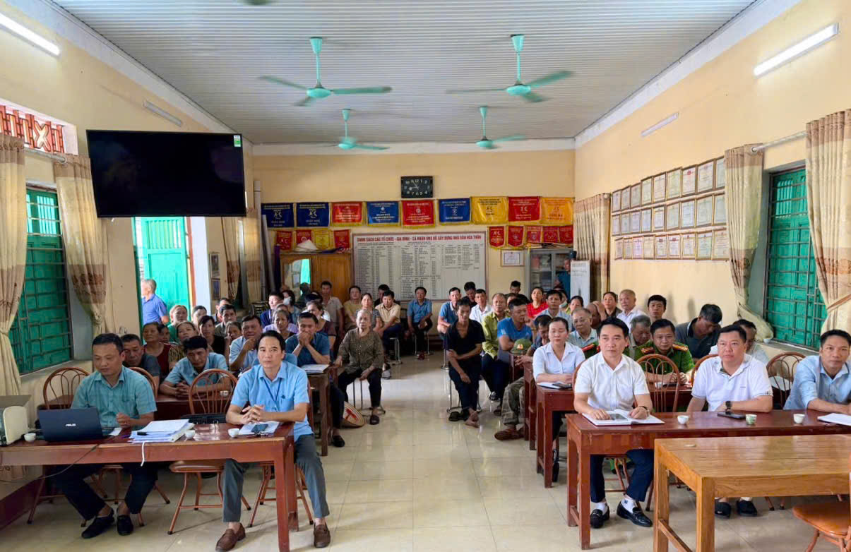 UBND PHƯỜNG BÌNH THUẬN TỔ CHỨC HỌP VỚI NGƯỜI CÓ ĐẤT TRONG KHU VỰC THU HỒI ĐỂ THỰC HIỆN DỰ ÁN KHU CÔNG NGHIỆP NHỮ KHÊ - ĐỘI CẤN (KHU 1)