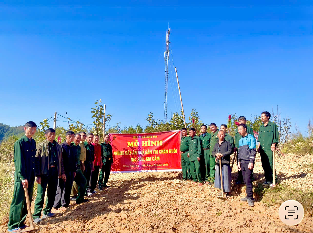 Hội Cựu chiến binh xã Đồng Văn phát động trồng cây ăn quả gắn với phát triển kinh tế