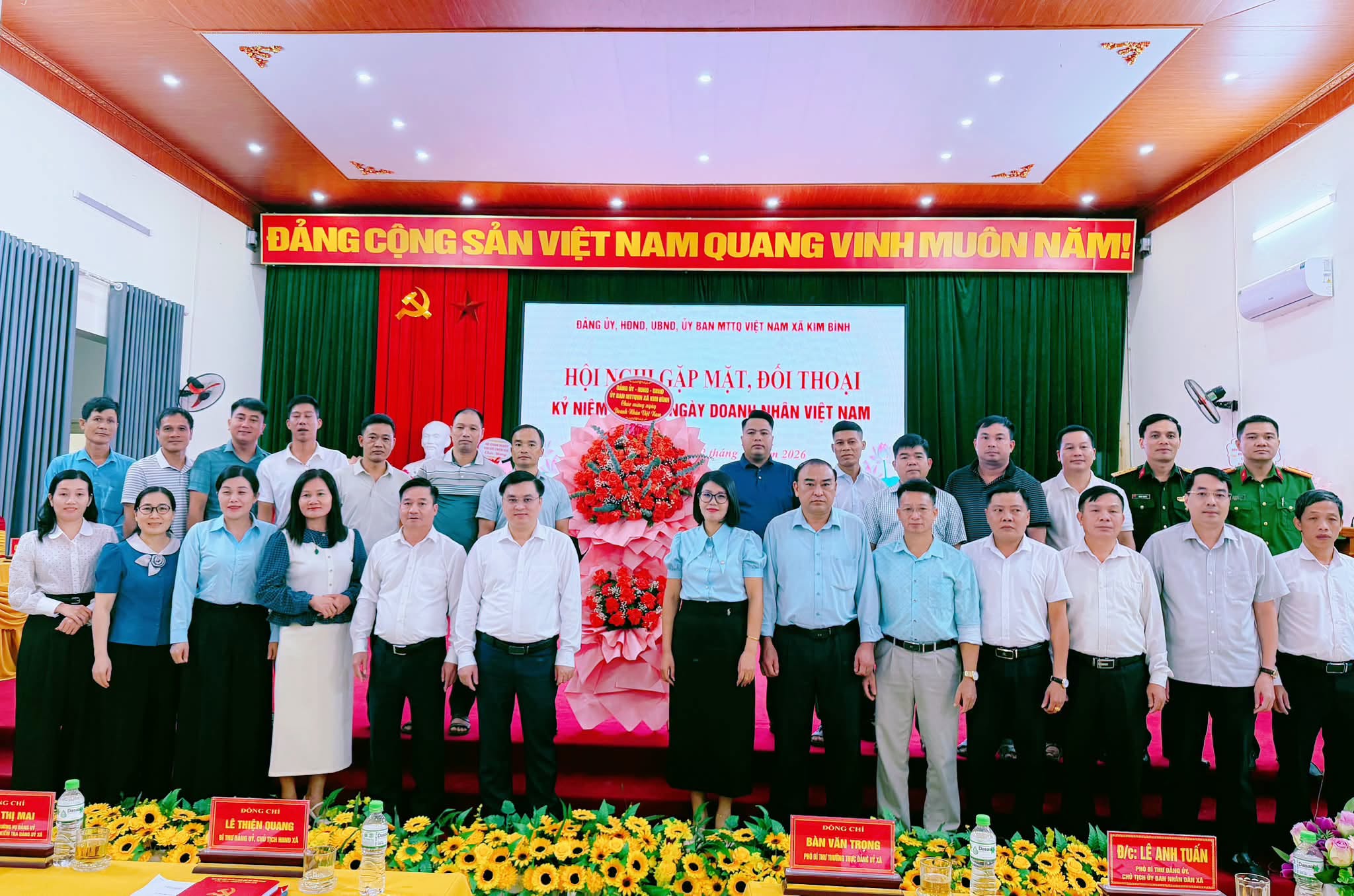 Xã Kim Bình tổ chức hội nghị Ngày Doanh nhân Việt Nam (13/10/2004 - 13/10/2026).