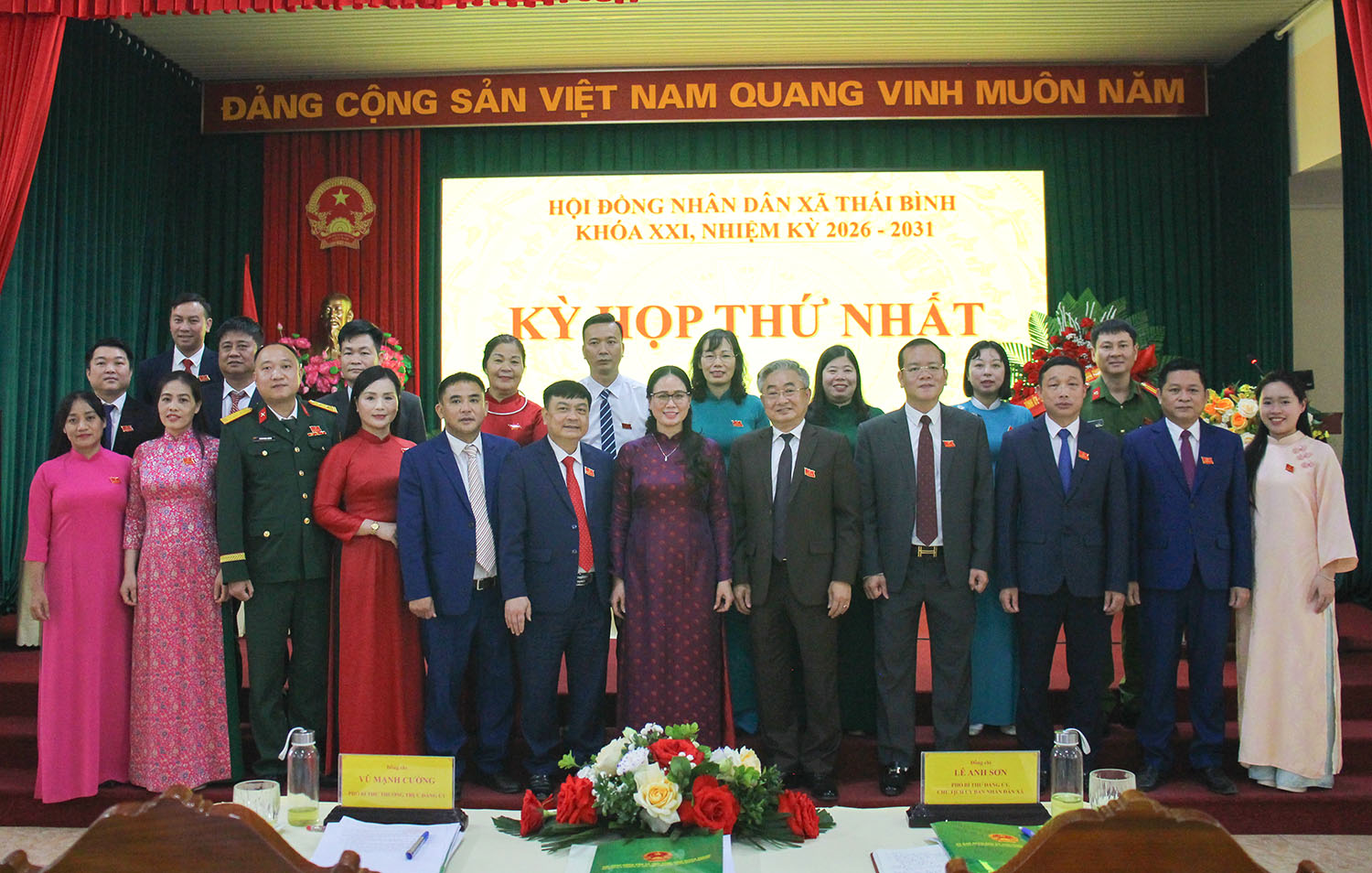 HĐND xã Thái Bình khóa XXI tổ chức kỳ họp thứ nhất