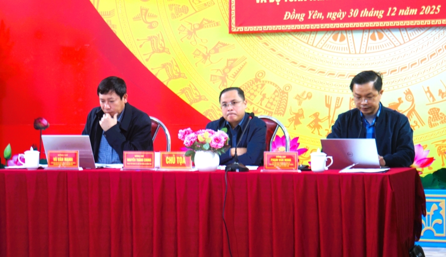UBND xã Đồng Yên triển khai Chương trình hành động thực hiện nhiệm vụ phát triển kinh tế – xã hội năm 2026