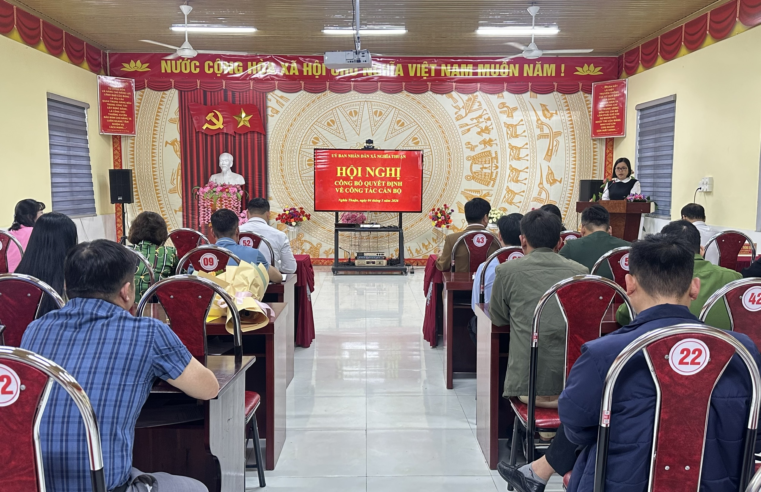 Nghĩa Thuận: Hội nghị công bố quyết định về công tác cán bộ