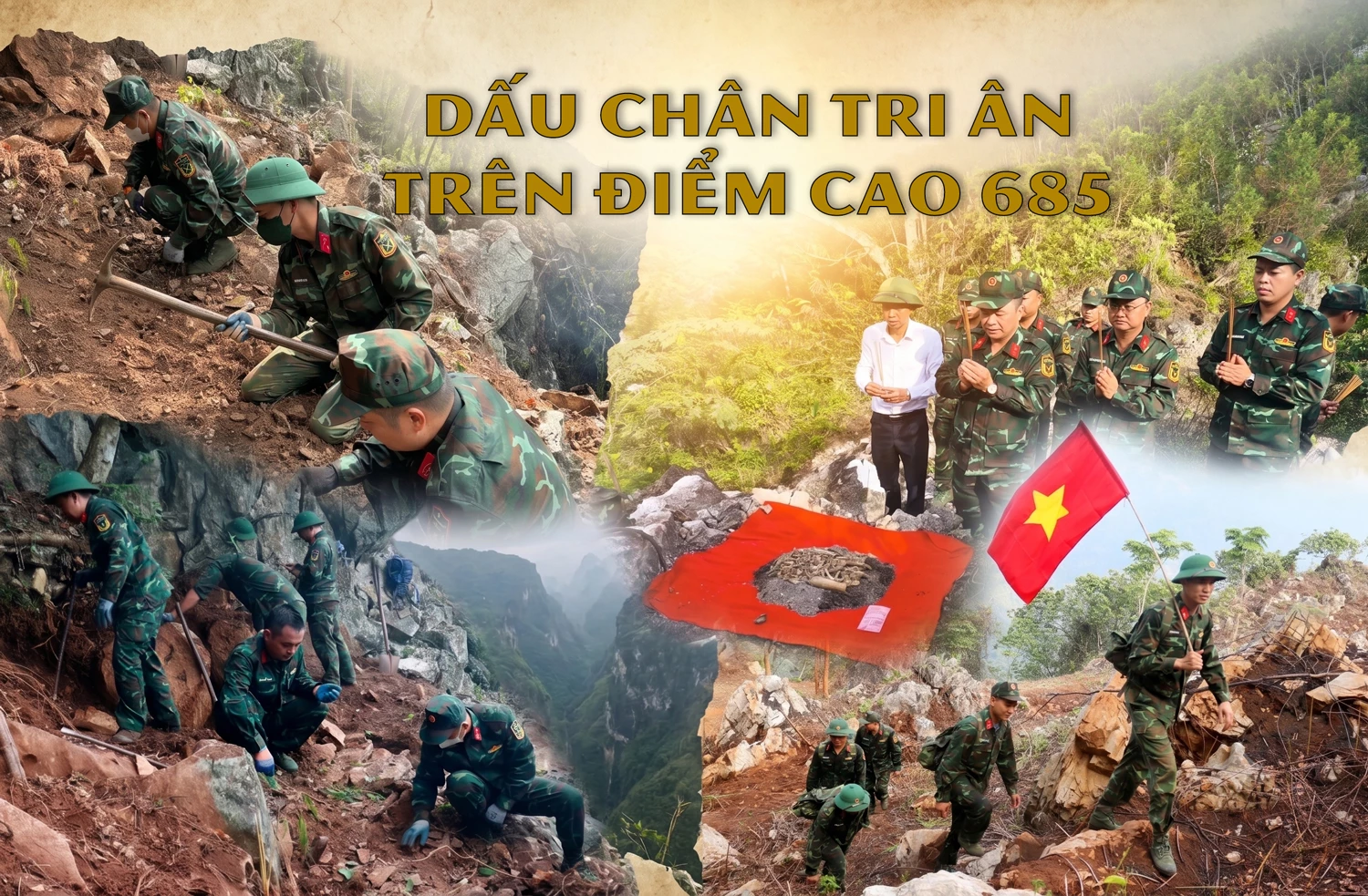 Dấu chân tri ân trên điểm cao 685