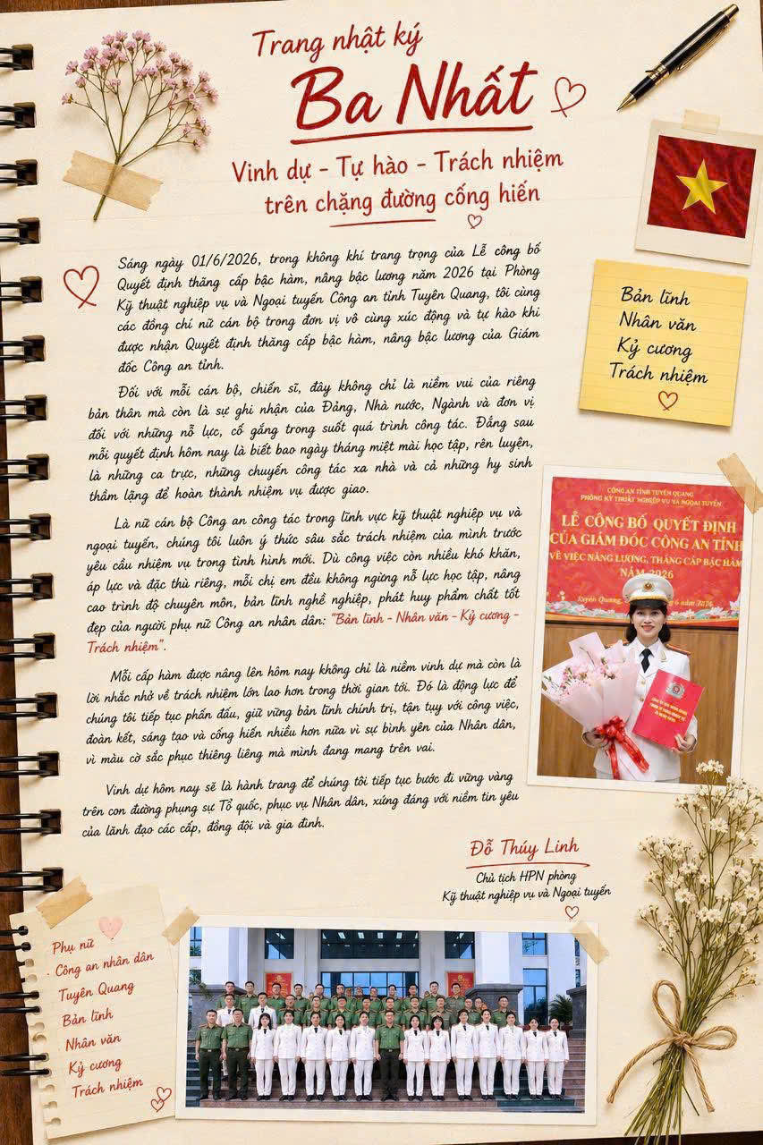 TRANG NHẬT KÝ BA NHẤT