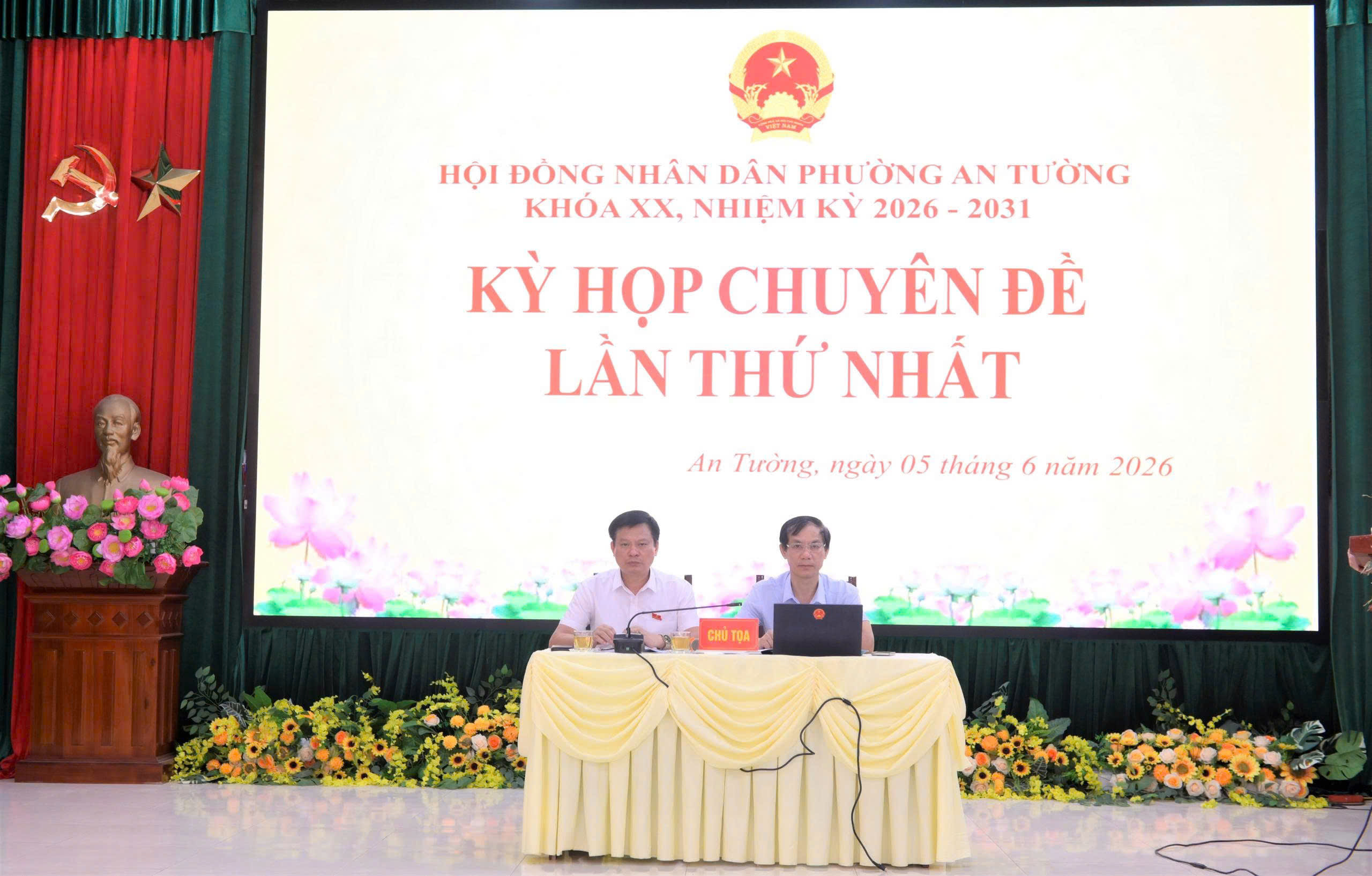 Kỳ họp chuyên đề lần thứ nhất HĐND phường An Tường khóa XX, nhiệm kỳ 2026 – 2031