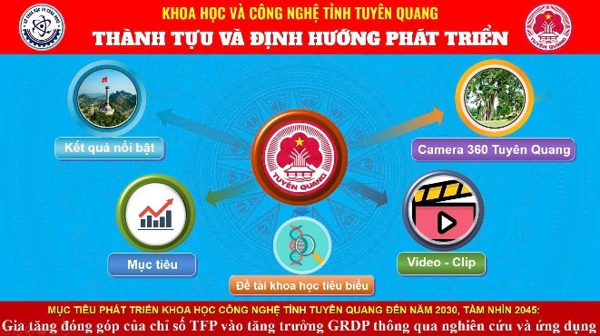 Tuyên Quang tham gia Triển lãm thành tựu đất nước tại Hà Nội với nội dung số về lĩnh vực Khoa học và Công nghệ