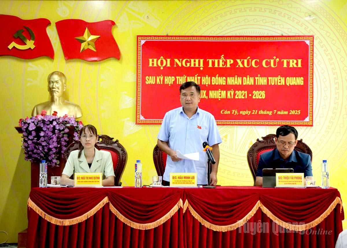 Các tổ đại biểu HĐND tỉnh tiếp xúc cử tri tại các địa phương