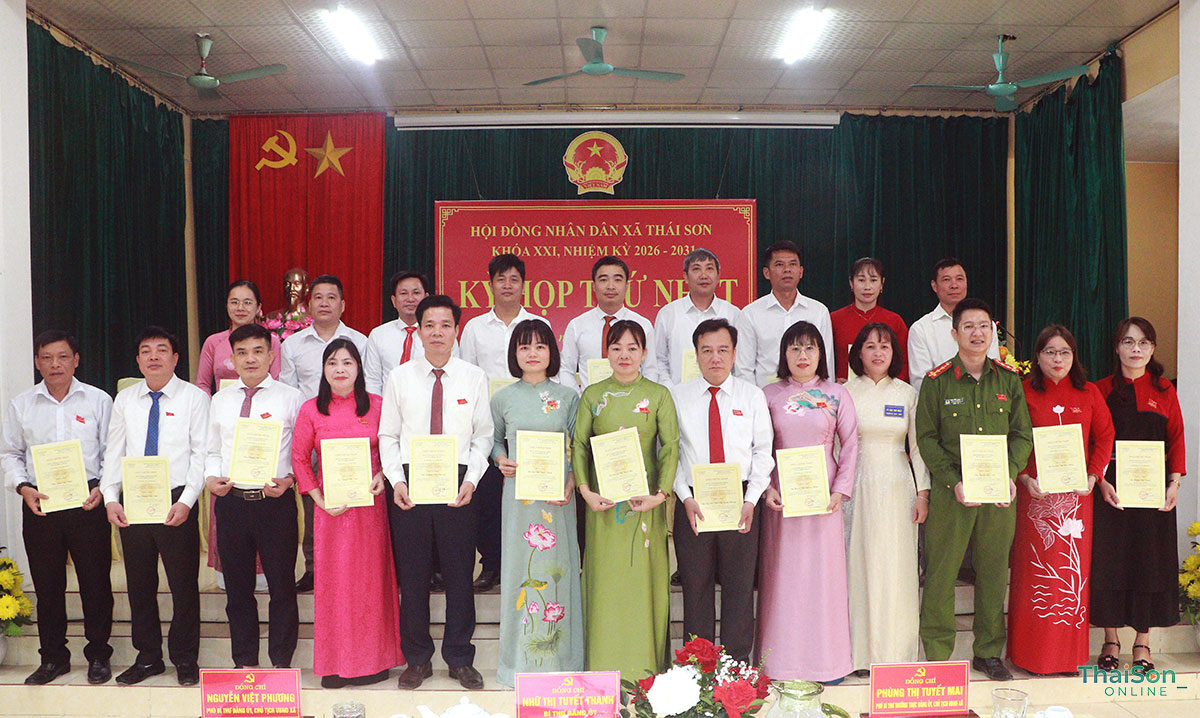 Kỳ họp thứ nhất HĐND xã Thái Sơn khóa XXI, nhiệm kỳ 2026 – 2031