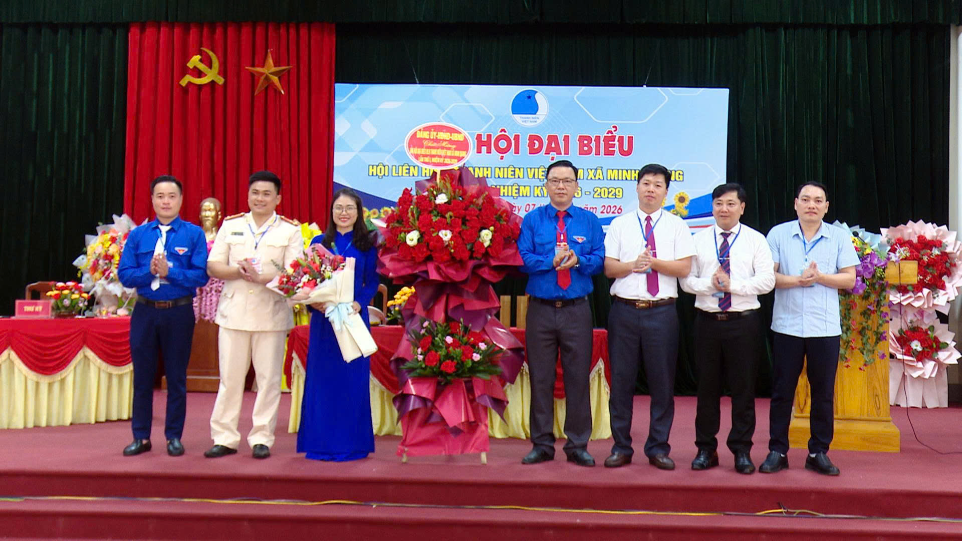 Hội Liên hiệp Thanh niên Việt Nam xã Minh Quang tổ chức thành công Đại hội đại biểu lần thứ I, nhiệm kỳ 2026 - 2029