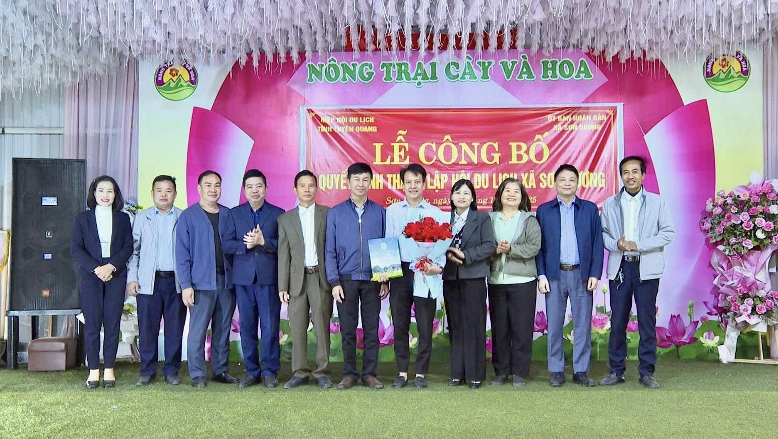 Lễ công bố Quyết định thành lập Chi hội Du lịch xã Sơn Dương