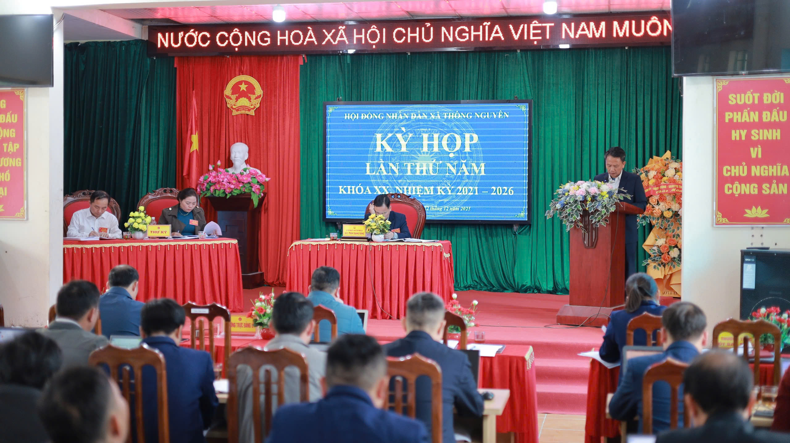 HĐND xã Thông Nguyên tổ chức kỳ họp thứ năm khóa XX, nhiệm kỳ 2021 – 2026