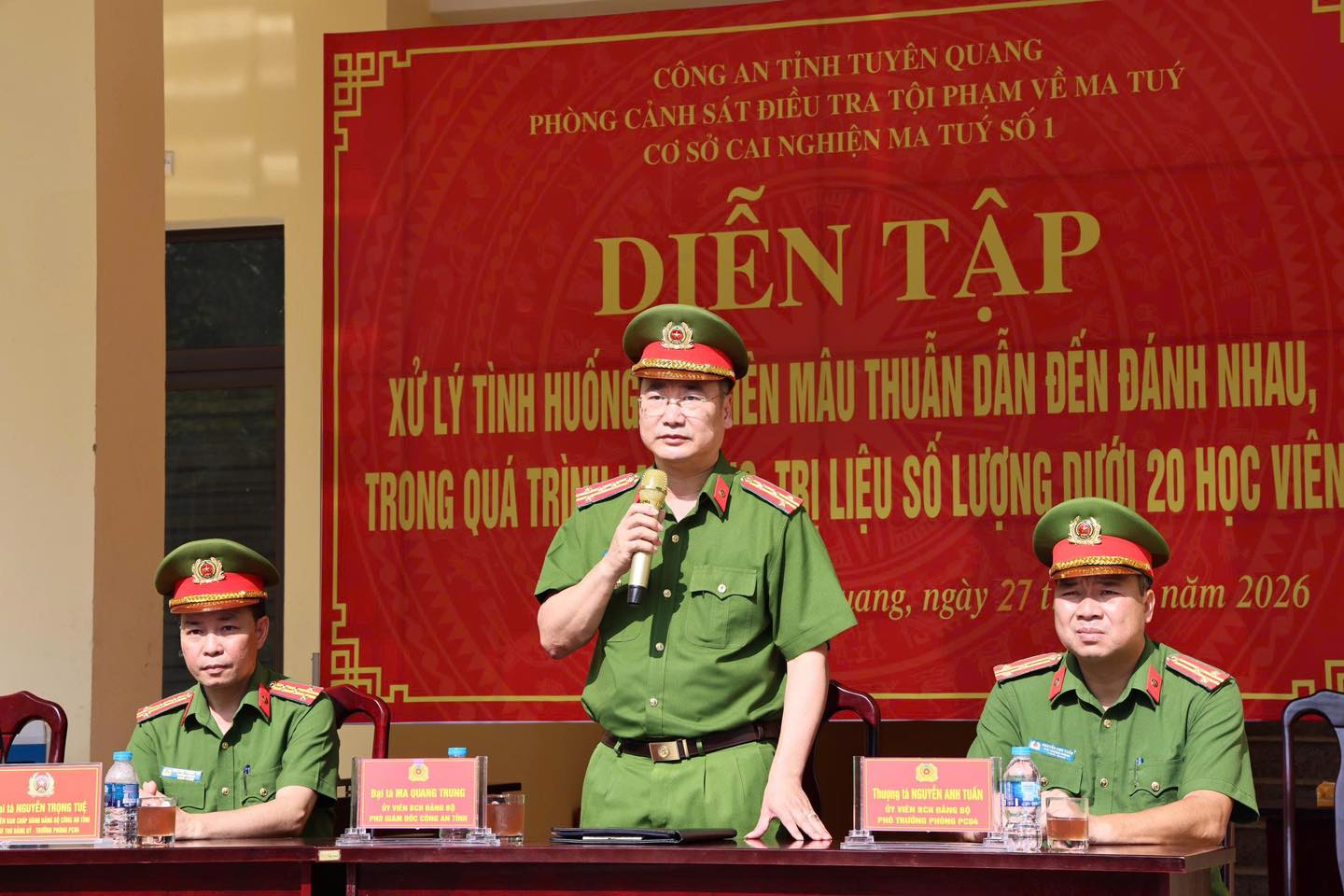 CHỦ ĐỘNG ỨNG PHÓ VỚI CÁC TÌNH HUỐNG PHỨC TẠP TẠI CƠ SỞ CAI NGHIỆN MA TUÝ