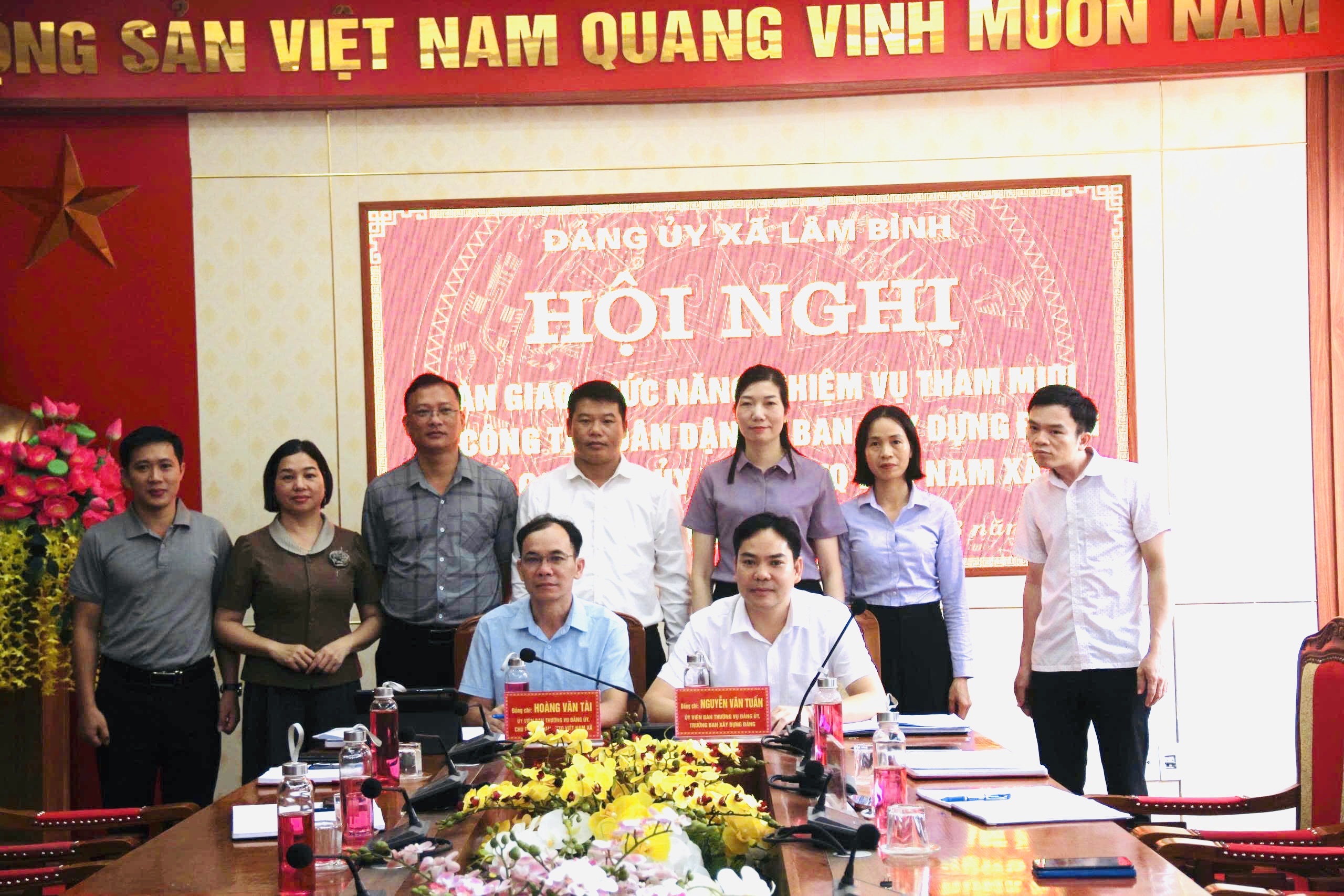 Đảng ủy xã Lâm Bình tổ chức hội nghị bàn giao chức năng nhiệm vụ tham mưu về công tác Dân vận Ban Xây dựng Đảng về cơ quan Ủy ban MTTQ Việt Nam