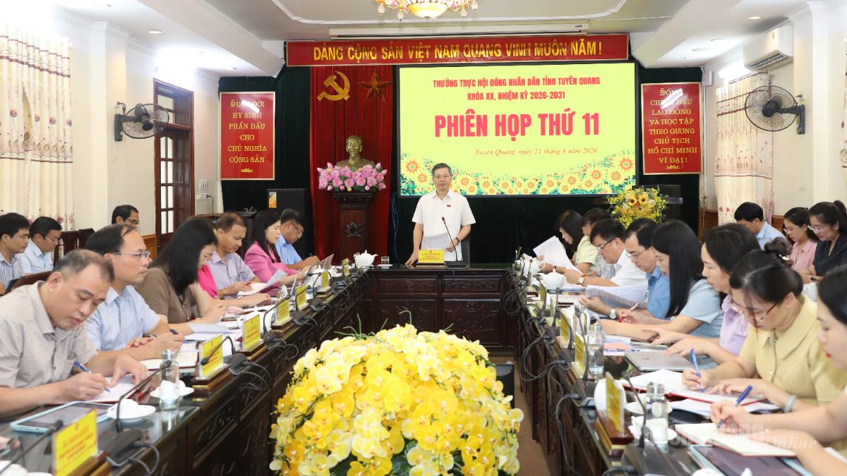 Phiên họp thứ 11 Thường trực HĐND tỉnh