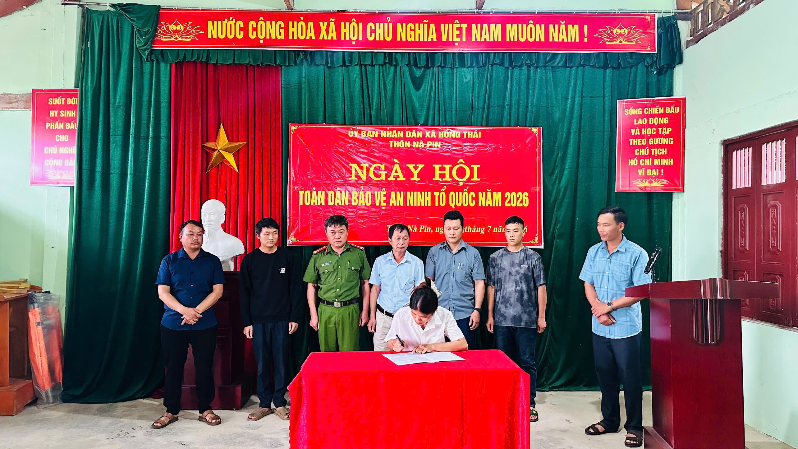 11 thôn trên địa bàn xã Hồng Thái tổ chức “Ngày hội toàn dân bảo vệ an ninh tổ quốc” năm 2026