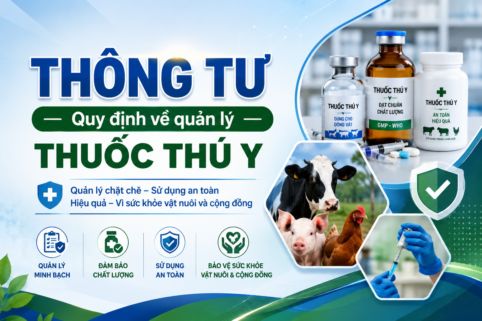 VĂN BẢN HỢP NHẤT CÁC THÔNG TƯ QUY ĐỊNH VỀ QUẢN LÝ THUỐC THÚ Y
