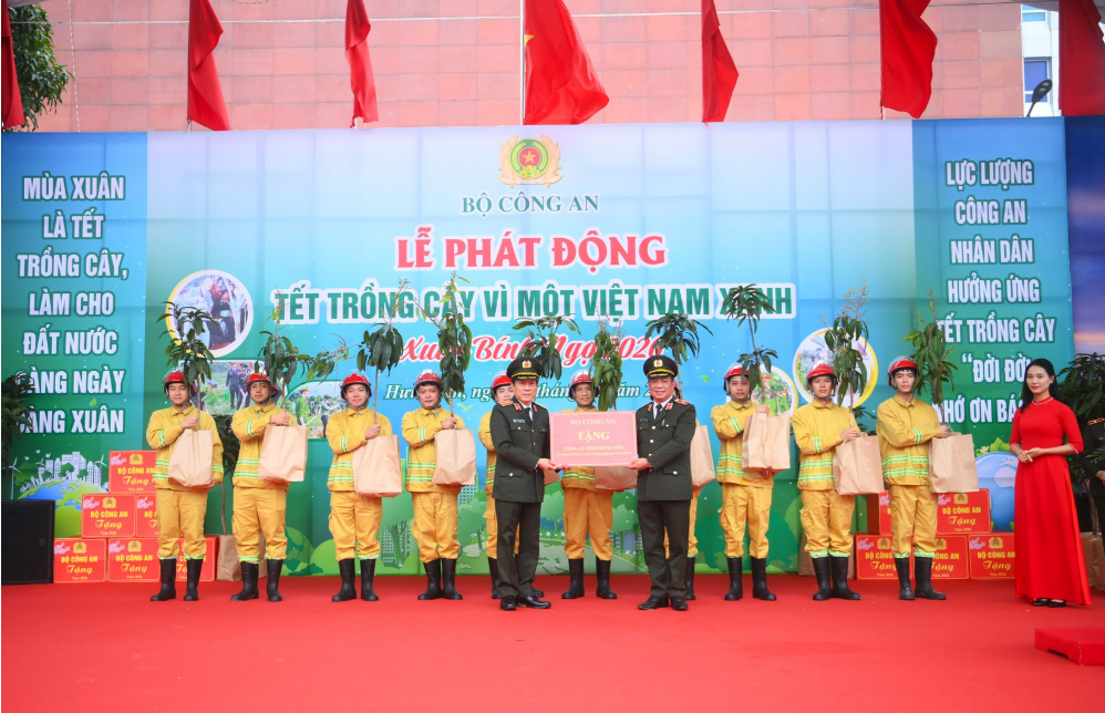 BỘ CÔNG AN PHÁT ĐỘNG “TẾT TRỒNG CÂY NĂM 2026 - VÌ MỘT VIỆT NAM XANH”