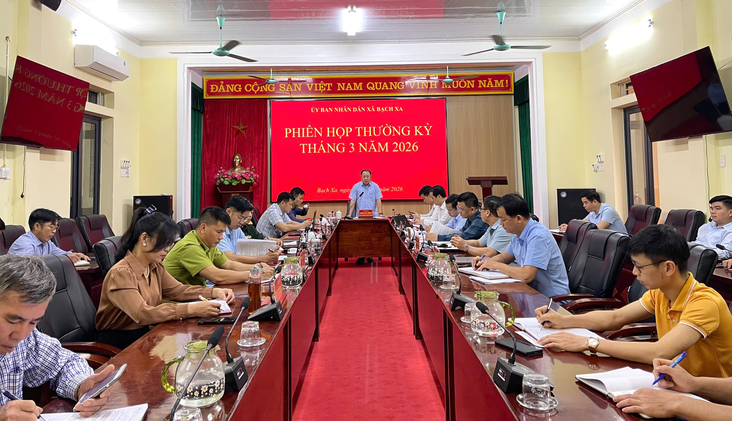 UỶ BAN NHÂN DÂN XÃ BẠCH XA TỔ CHỨC PHIÊN HỌP THƯỜNG KỲ THÁNG 3 NĂM 2026