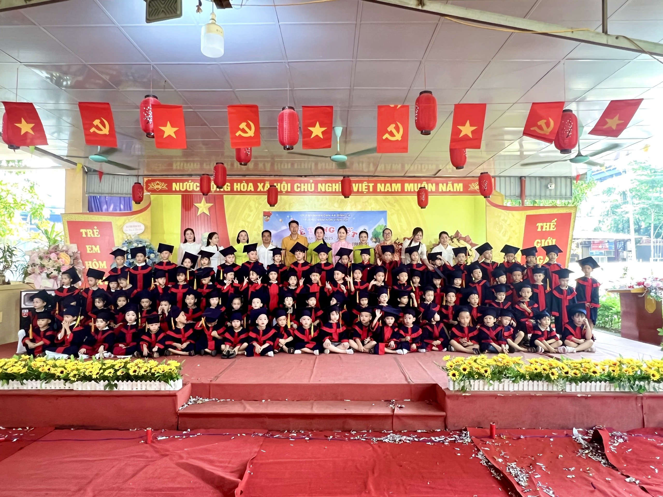 TRƯỜNG MẦM NON VĨNH LỢI TỔ CHỨC TỔNG KẾT NĂM HỌC 2025–2026, CHIA TAY HỌC SINH 5 TUỔI VÀ VUI TẾT THIẾU NHI 1/6