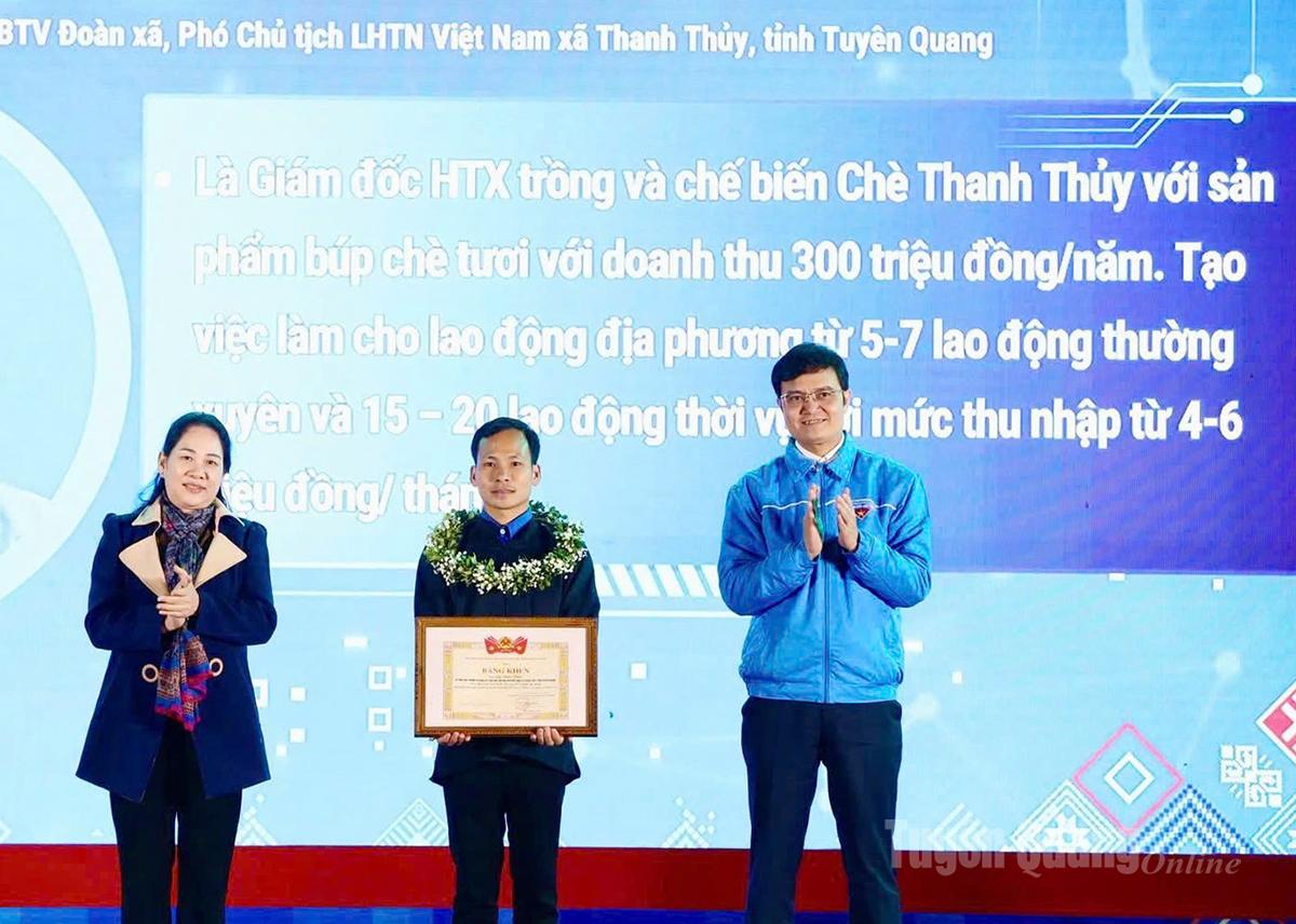 Tuyên Quang có 1 gương thanh niên tiêu biểu vùng đồng bào dân tộc thiểu số được vinh danh