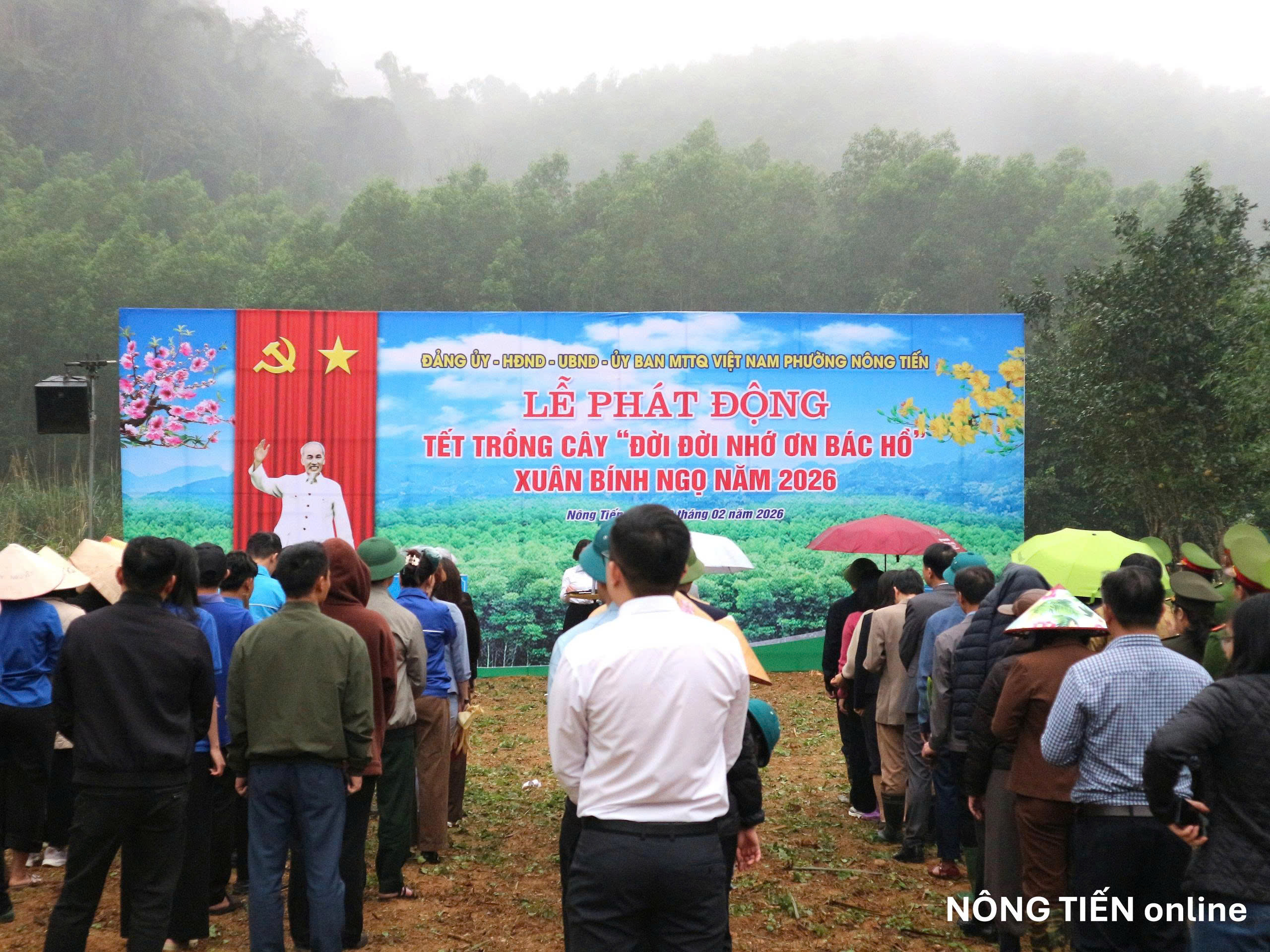 Phường Nông Tiến sôi nổi Lễ phát động "Tết trồng cây đời đời nhớ ơn Chủ tịch Hồ Chí Minh" Xuân Bính Ngọ 2026