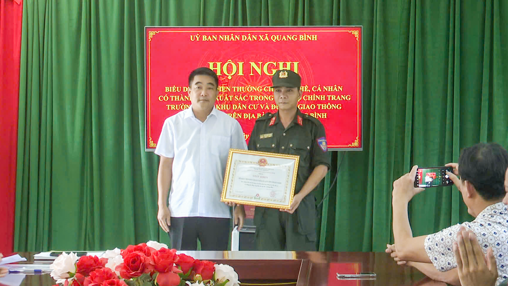 (Quang Bình – Tuyên Quang) Ghi nhận những đóng góp của Tiểu đoàn 4 trong phối hợp thực hiện nhiệm vụ tại cơ sở