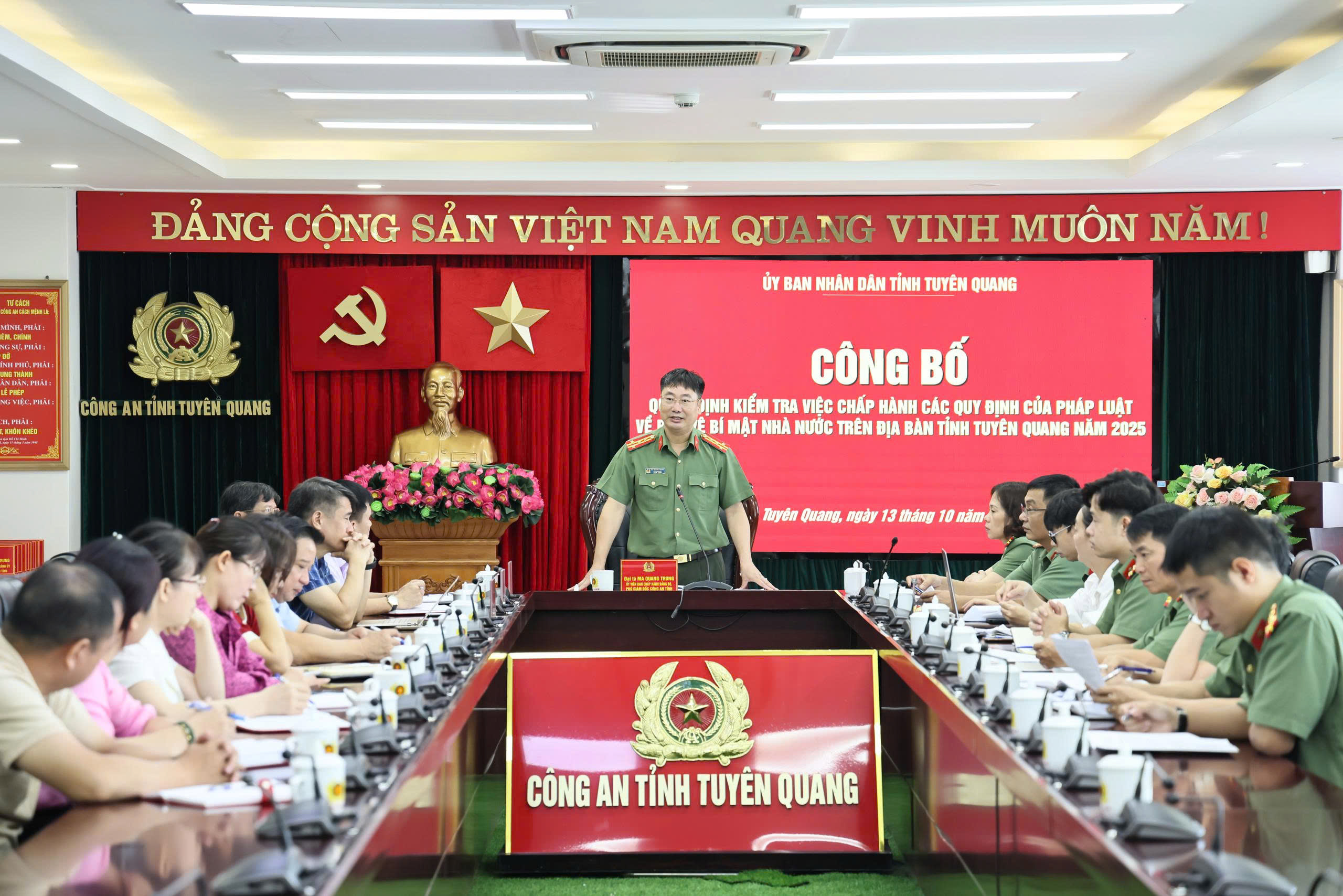 CÔNG BỐ QUYẾT ĐỊNH KIỂM TRA VIỆC CHẤP HÀNH CÁC QUY ĐỊNH CỦA PHÁP LUẬT VỀ BẢO VỆ BMNN TRÊN ĐỊA BÀN TỈNH TUYÊN QUANG NĂM 2025