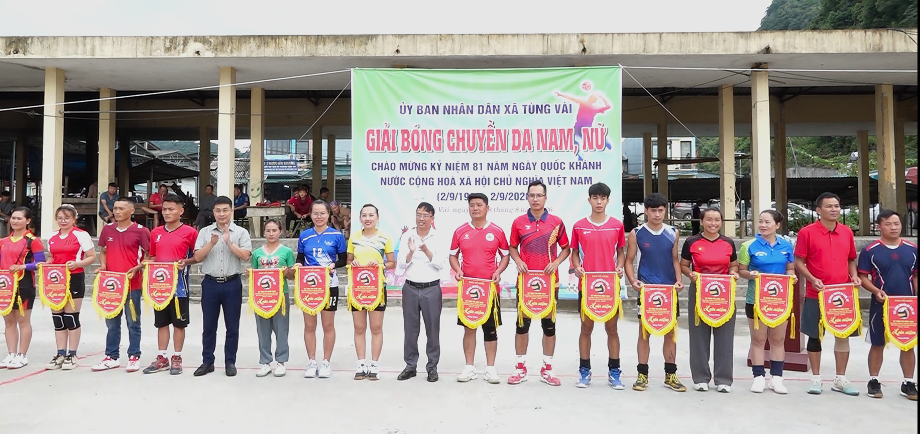 Khai mạc Giải bóng chuyền da nam, nữ năm 2026 xã Tùng Vài