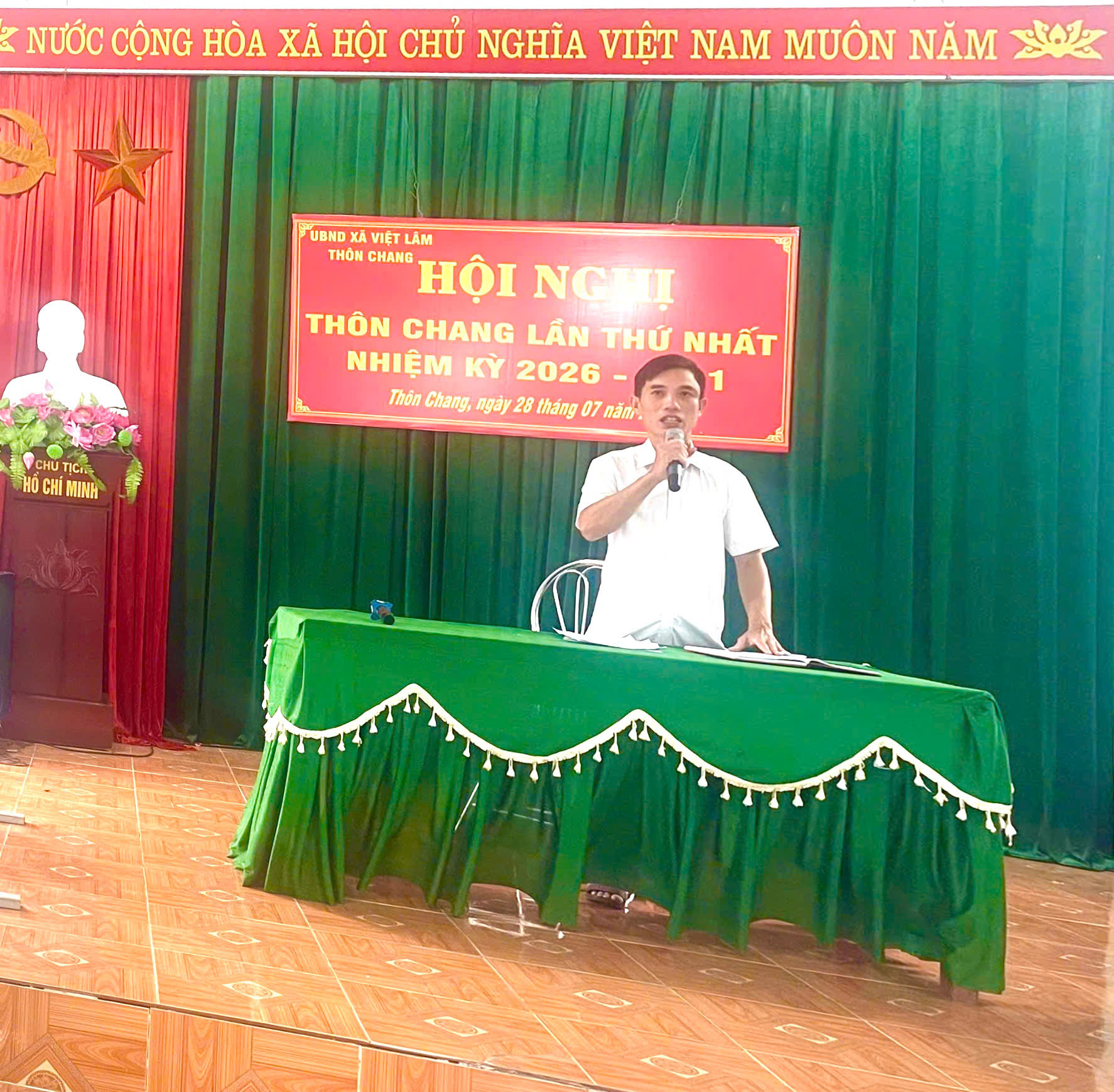 THÔN CHANG TỔ CHỨC HỘI NGHỊ LẦN THỨ NHẤT SAU SÁP NHẬP