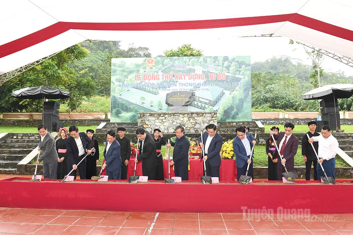 Khởi công xây dựng, tu bổ Khu giáo dục truyền thống ngành Giáo dục