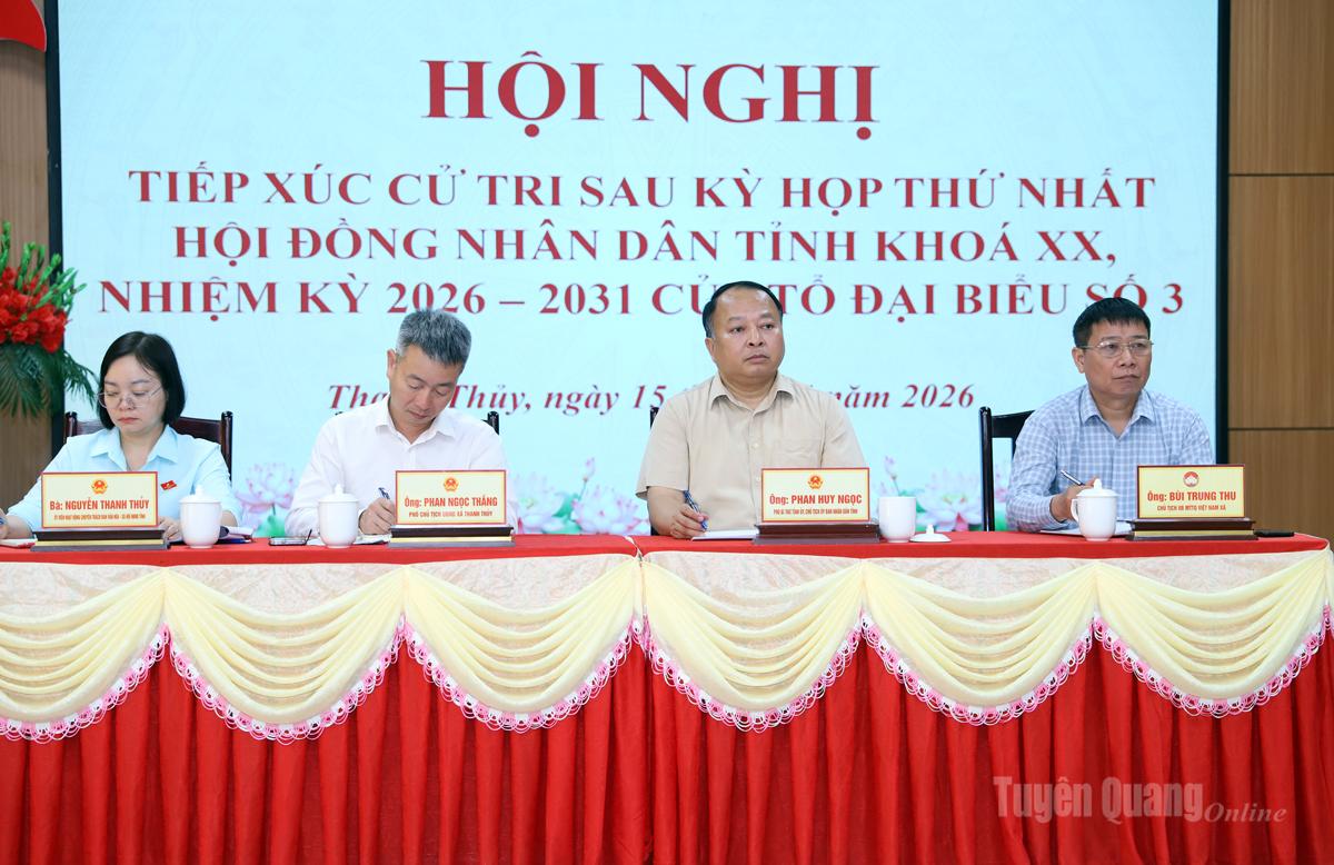 Xã Thanh Thủy tập trung giải quyết kiến nghị của cử tri về đất đai, giải phóng mặt bằng