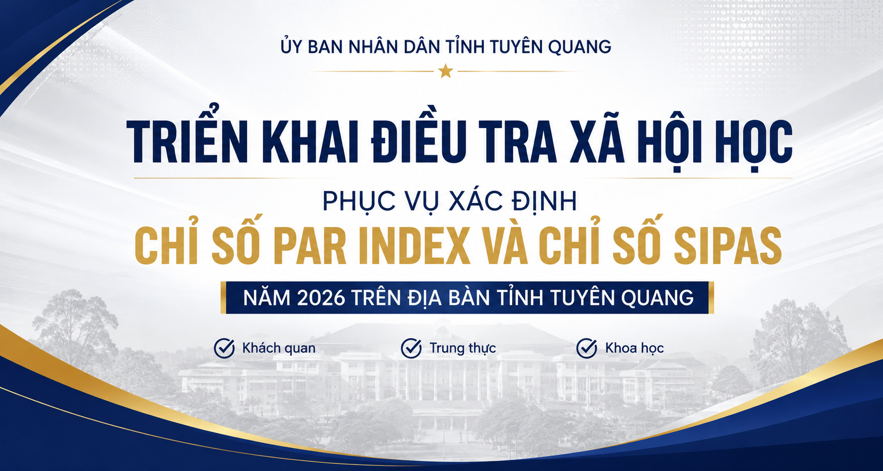 Triển khai điều tra xã hội học phục vụ xác định Chỉ số PAR INDEX và SIPAS năm 2026