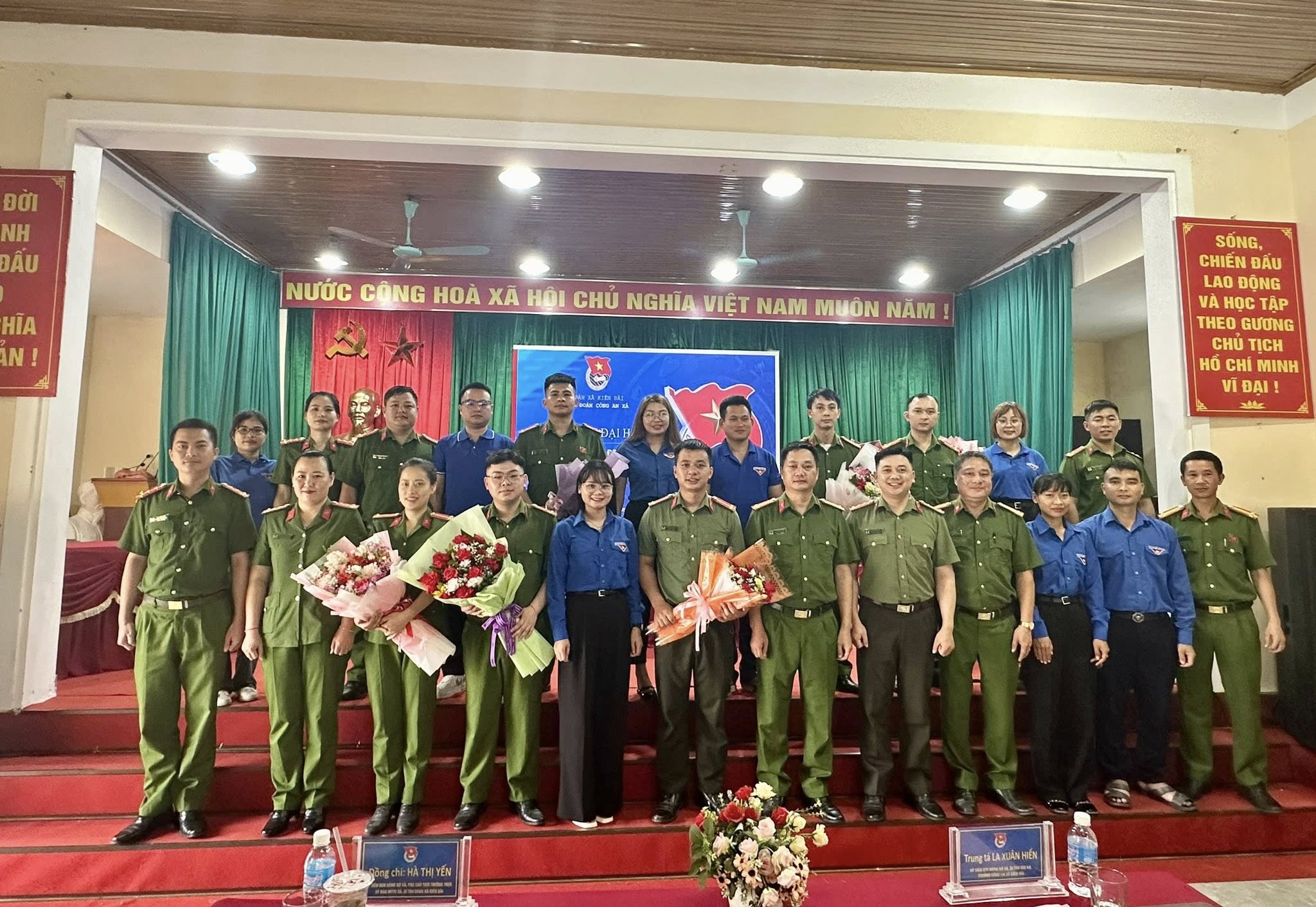 TỔ CHỨC THÀNH CÔNG ĐẠI HỘI CHI ĐOÀN CÔNG AN XÃ KIÊN ĐÀI LẦN THỨ I, NHIỆM KỲ 2025 - 2027