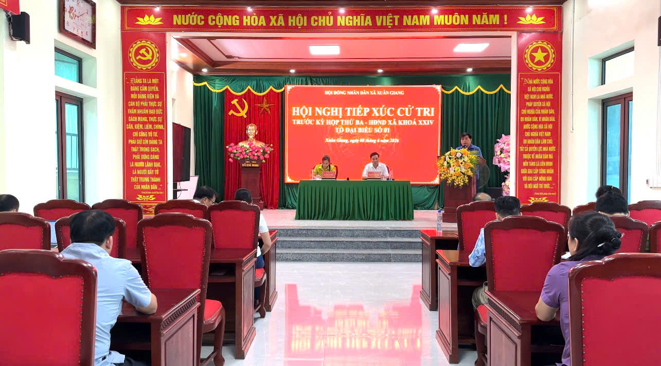 HĐND xã Xuân Giang tiếp xúc cử tri, chuẩn bị Kỳ họp thứ ba.