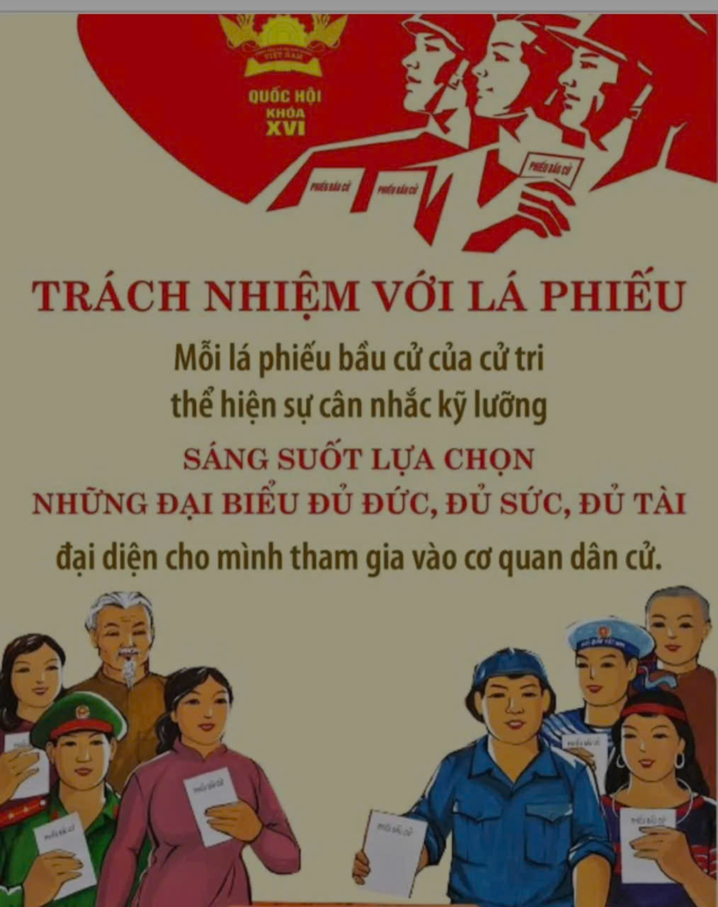 BẦU CỬ QUỐC HỘI KHÓA XVI VÀ HĐND: TRÁCH NHIỆM VỚI LÁ PHIẾU