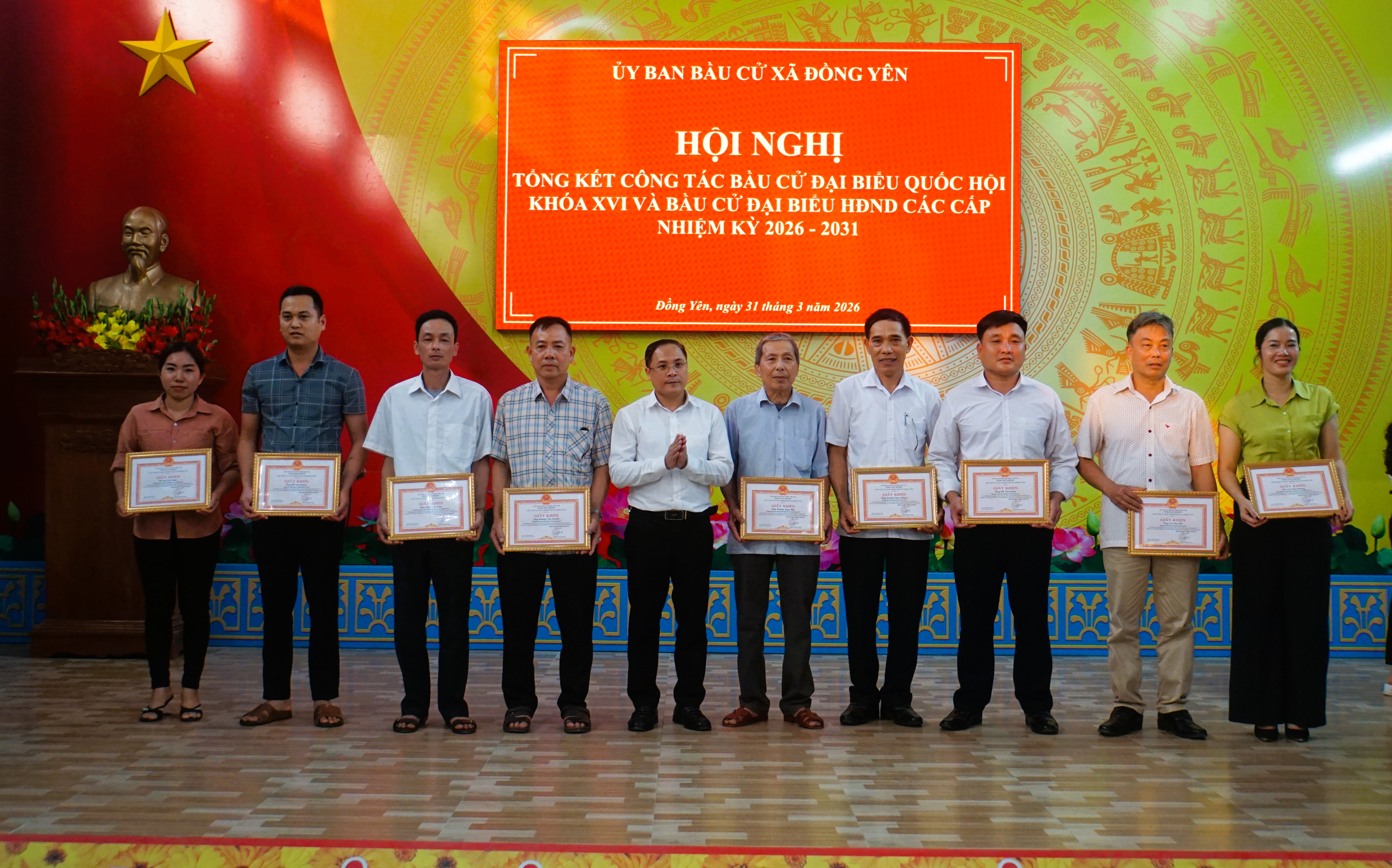 Đồng Yên tổng kết công tác bầu cử đại biểu Quốc hội khóa XVI và đại biểu HĐND các cấp nhiệm kỳ 2026 – 2031